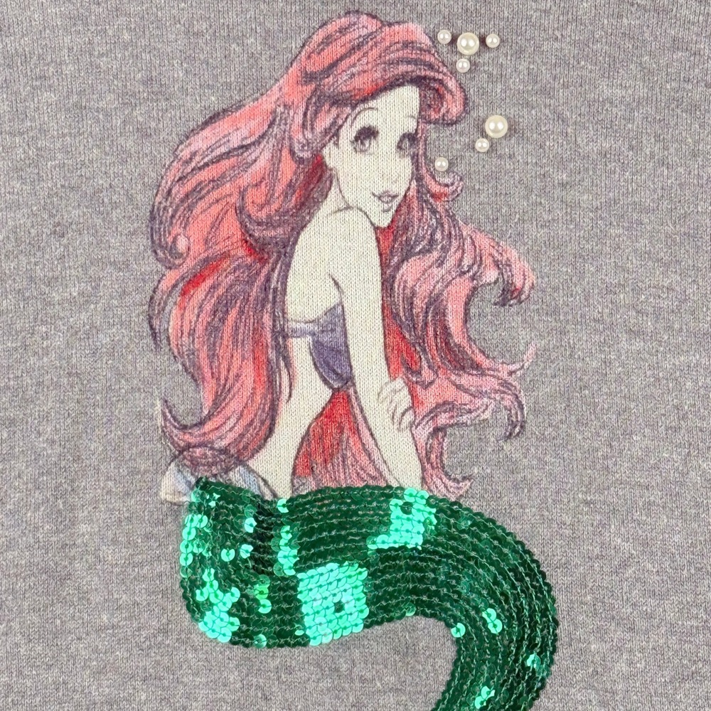 Torrid Disney Her Universe Ariel Sweater Womens 2 2X Sequin Mermaid Whimsical - Picture 2 of 8